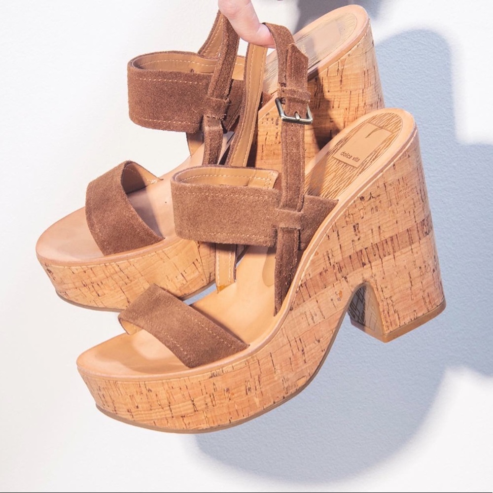 Dolce Vita 70s Cork Wedges
